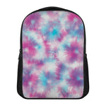 Blue And Purple Shibori Tie Dye Print Casual Backpack