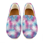 Blue And Purple Shibori Tie Dye Print Casual Shoes