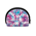 Blue And Purple Shibori Tie Dye Print Coin Purse