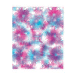 Blue And Purple Shibori Tie Dye Print Curtain