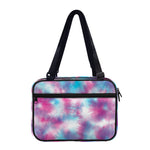 Blue And Purple Shibori Tie Dye Print Double Strap Bible Bag