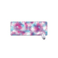 Blue And Purple Shibori Tie Dye Print Extended Mouse Pad