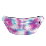 Blue And Purple Shibori Tie Dye Print Fanny Pack