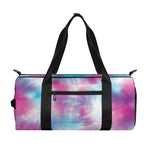Blue And Purple Shibori Tie Dye Print Gym Bag