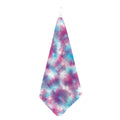 Blue And Purple Shibori Tie Dye Print Hand Towel