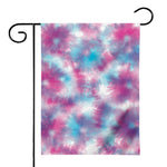 Blue And Purple Shibori Tie Dye Print House Flag