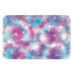 Blue And Purple Shibori Tie Dye Print Indoor Door Mat