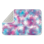 Blue And Purple Shibori Tie Dye Print Indoor Door Mat