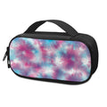 Blue And Purple Shibori Tie Dye Print Portable Cooler Travel Case