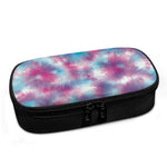 Blue And Purple Shibori Tie Dye Print Insulin Cooler Travel Case