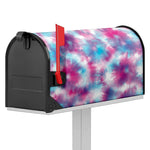 Blue And Purple Shibori Tie Dye Print Mailbox Cover