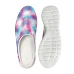 Blue And Purple Shibori Tie Dye Print Mesh Casual Shoes