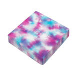 Blue And Purple Shibori Tie Dye Print Outdoor Seat Cushion Cover