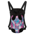 Blue And Purple Shibori Tie Dye Print Pet Carrier Backpack