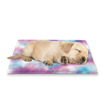 Blue And Purple Shibori Tie Dye Print Pet Cooling Mat Cover