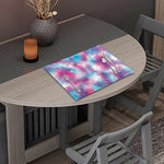 Blue And Purple Shibori Tie Dye Print Placemat