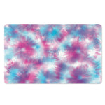 Blue And Purple Shibori Tie Dye Print Polyester Doormat