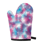 Blue And Purple Shibori Tie Dye Print Single Oven Mitt
