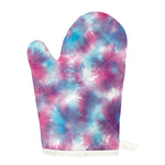 Blue And Purple Shibori Tie Dye Print Single Oven Mitt