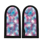 Blue And Purple Shibori Tie Dye Print Skillet Handle Cover