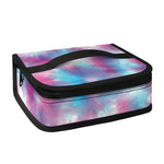 Blue And Purple Shibori Tie Dye Print Small Lunch Bag