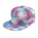 Blue And Purple Shibori Tie Dye Print Snapback Cap