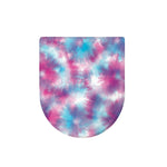 Blue And Purple Shibori Tie Dye Print Toilet Lid Cover
