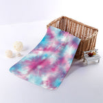 Blue And Purple Shibori Tie Dye Print Towel