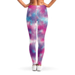 Blue And Purple Shibori Tie Dye Print Women's Leggings