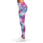 Blue And Purple Shibori Tie Dye Print Women's Leggings