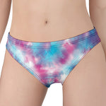 Blue And Purple Shibori Tie Dye Print Women's Panties