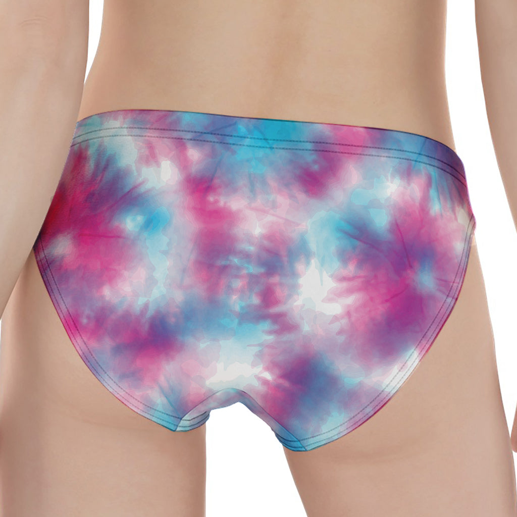 Blue And Purple Shibori Tie Dye Print Women's Panties