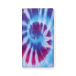 Blue And Purple Spiral Tie Dye Print Baby Crib Sheet