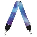 Blue And Purple Spiral Tie Dye Print Bag Strap