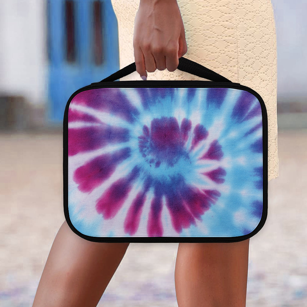 Blue And Purple Spiral Tie Dye Print Classic Bible Case