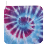Blue And Purple Spiral Tie Dye Print Hand Towel