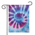 Blue And Purple Spiral Tie Dye Print House Flag