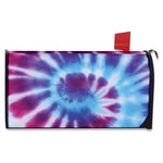 Blue And Purple Spiral Tie Dye Print Mailbox Cover