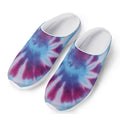 Blue And Purple Spiral Tie Dye Print Mesh Casual Shoes