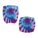 Blue And Purple Spiral Tie Dye Print Office Chair Cover