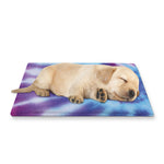 Blue And Purple Spiral Tie Dye Print Pet Cooling Mat Cover