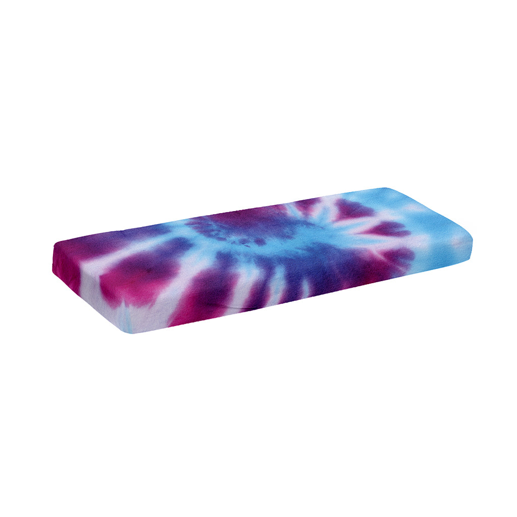 Blue And Purple Spiral Tie Dye Print Piano Keyboard Cover