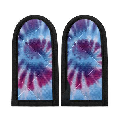 Blue And Purple Spiral Tie Dye Print Skillet Handle Cover