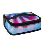Blue And Purple Spiral Tie Dye Print Small Lunch Bag
