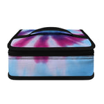Blue And Purple Spiral Tie Dye Print Small Lunch Bag