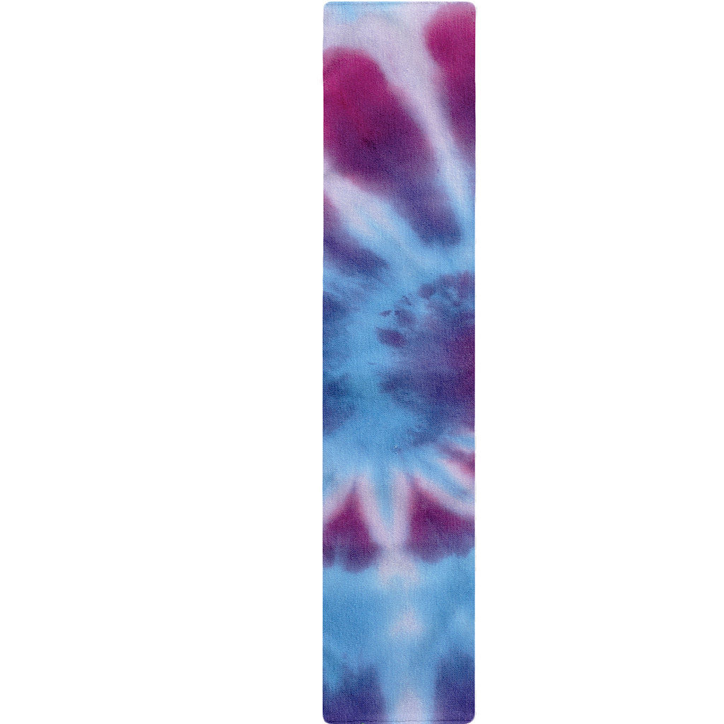Blue And Purple Spiral Tie Dye Print Table Runner