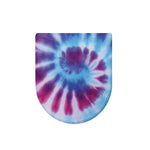 Blue And Purple Spiral Tie Dye Print Toilet Lid Cover