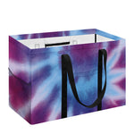 Blue And Purple Spiral Tie Dye Print Utility Tote Bag