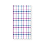 Blue And Purple Tattersall Pattern Print Baby Crib Sheet