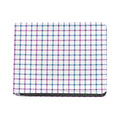 Blue And Purple Tattersall Pattern Print Bifold Wallet